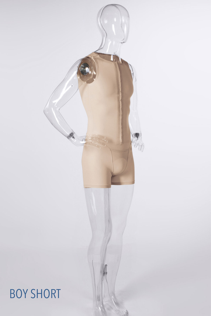[MF2-BX-XS-N] Step 2: Men's Full Body - MF2 (Boxer Shorts, XS, Color Option: Nude)