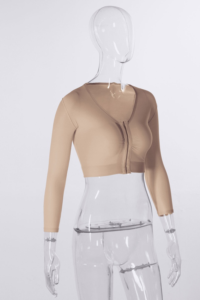 [WBCL-XXS-BGE] Women's Bolero Long Sleeves - WBCL  (XXS, BEIGE)
